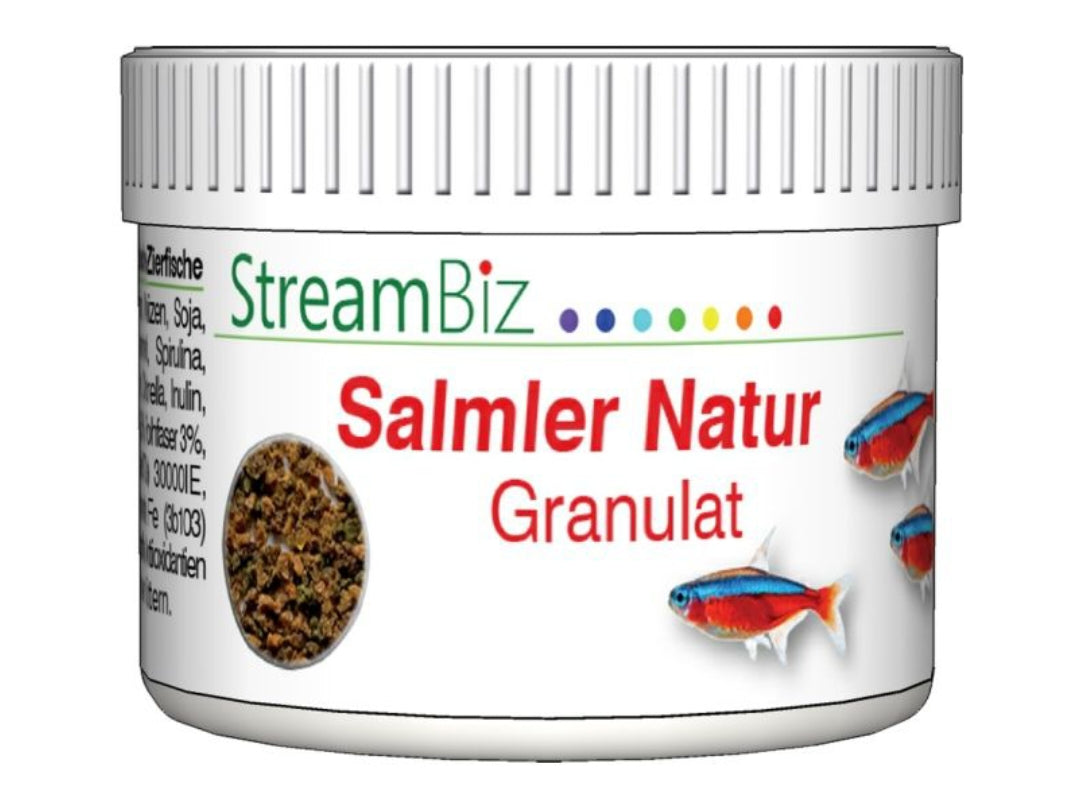 StreamBiz Salmler Natur Granulat 🐟🌿 - AS+