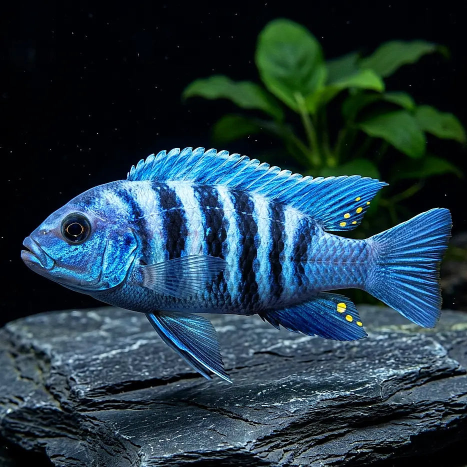 Pseudotropheus kingsizei "Maingano" (auch Metriaclima pulpican kingsizei) – Der blaue Blitz aus dem Malawisee AquaTimo