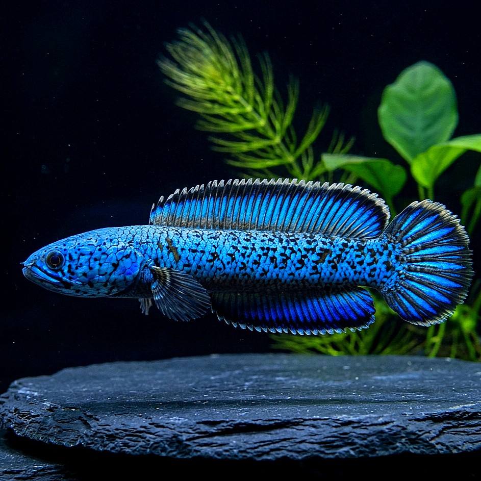 Channa Andrao – Blauer Regenbogen-Schlangenkopffisch