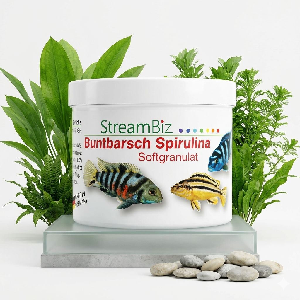 StreamBiz Buntbarsch Spirulina Softgranulat 🐟🌿 - AS+