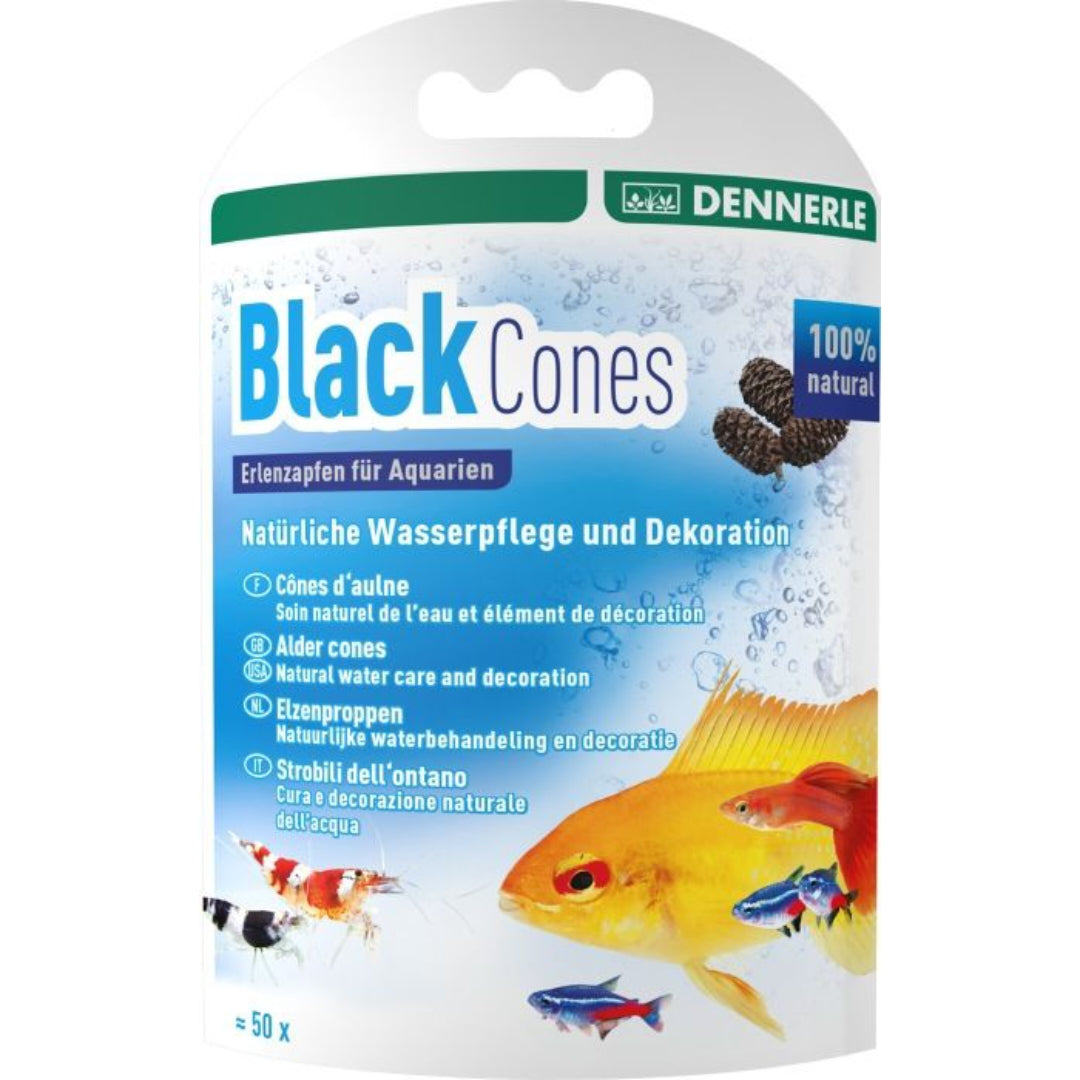 Black Cones – Erlenzapfen (40 g) | Natürliche Wasserpflege für dein Aquarium - AS+