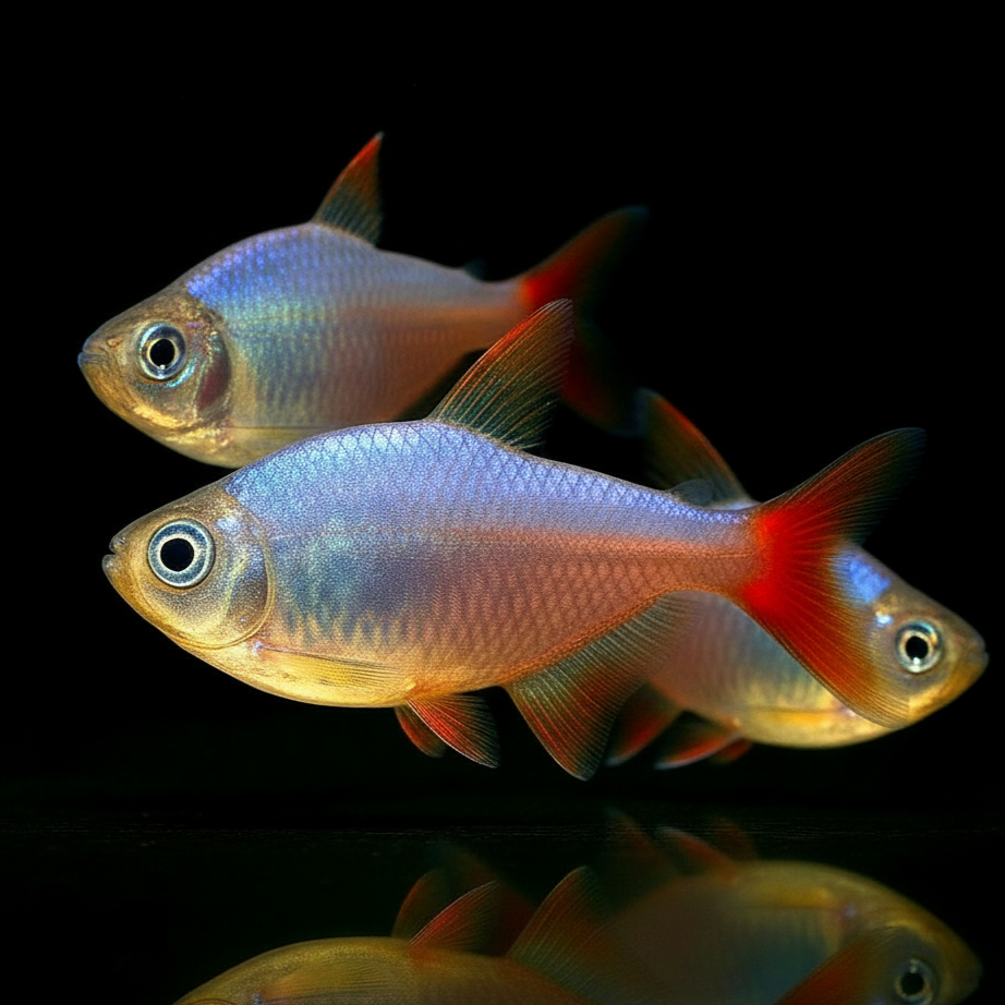 Rot-Blauer Kolumbiensalmler - Hyphessobrycon columbianus (ecuadorensis)