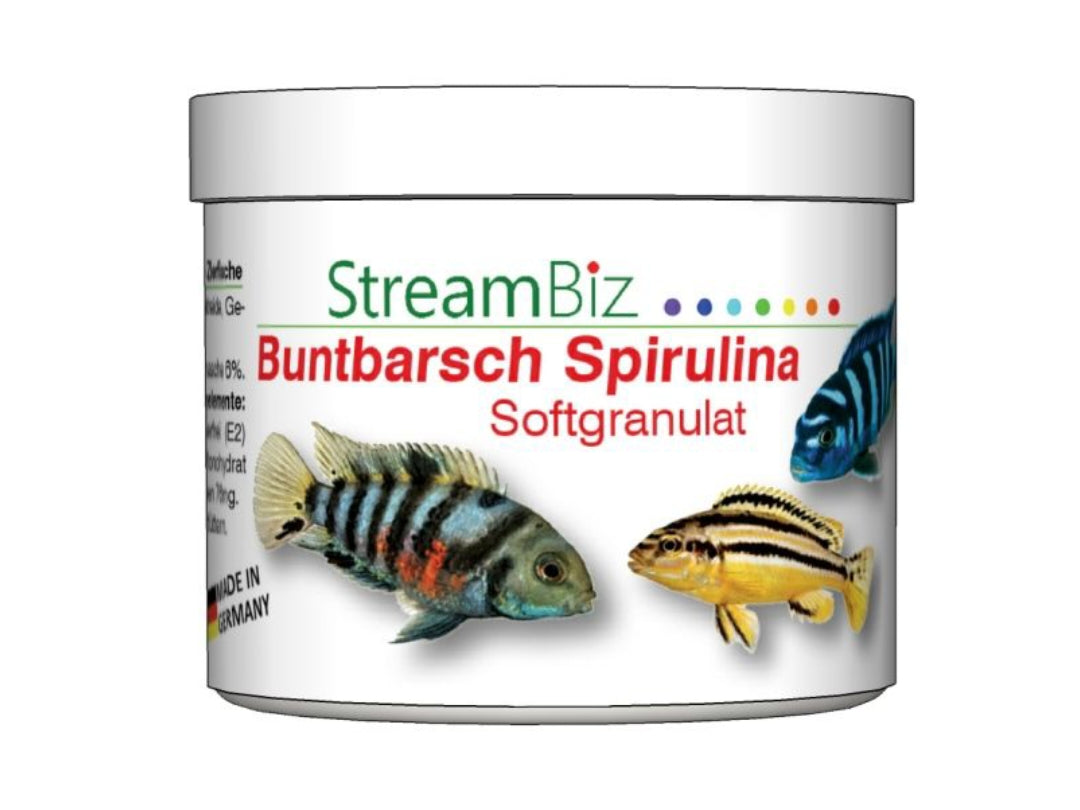 StreamBiz Buntbarsch Spirulina Softgranulat 🐟🌿 - AS+