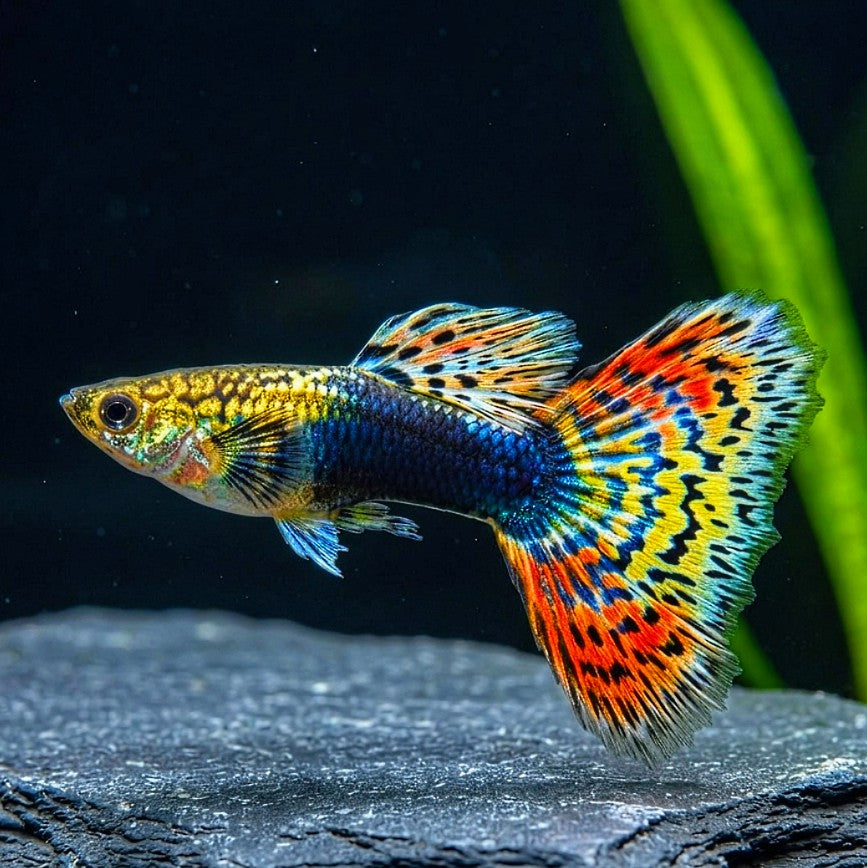 Hochzucht-Guppy - 💙❤️🧡💛 Wundertüte-Mix AquaTimo