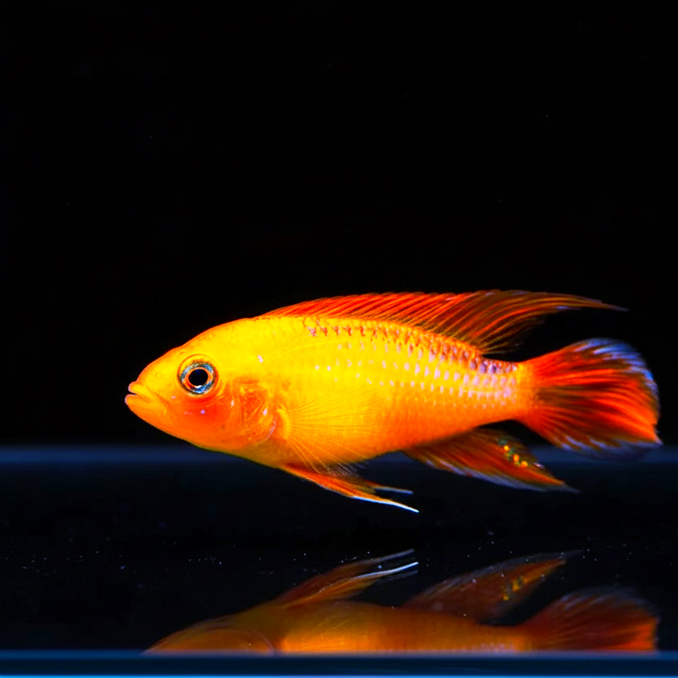 Agassizii-Zwergbuntbarsch gold-rot – Farbenpracht im Mini-Format 🌈🐠
