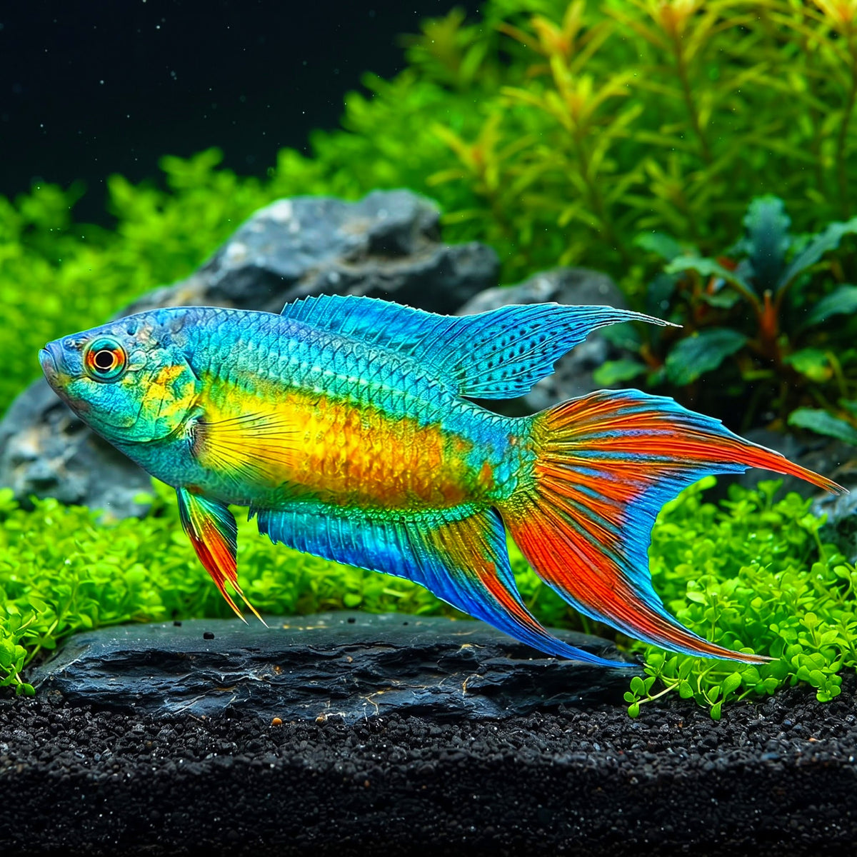 Paradiesfisch „Neon Blau“ (Macropodus opercularis BLUE)