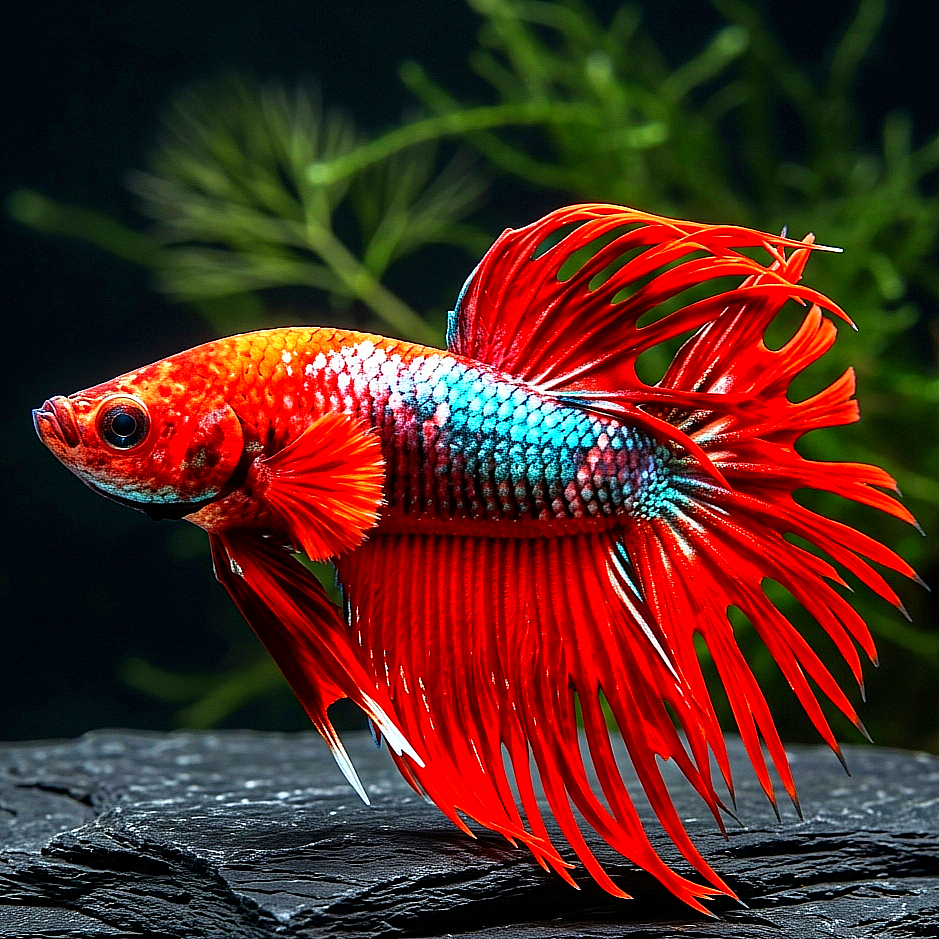Kampffisch Betta splendens – Corwntail Hell Boy