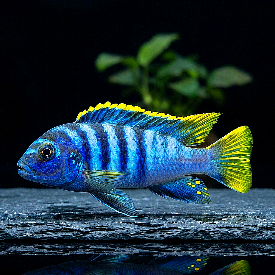 Labidochromis sp. "Mbamba Bay" – Der leuchtende Farbkontrast aus dem Malawisee