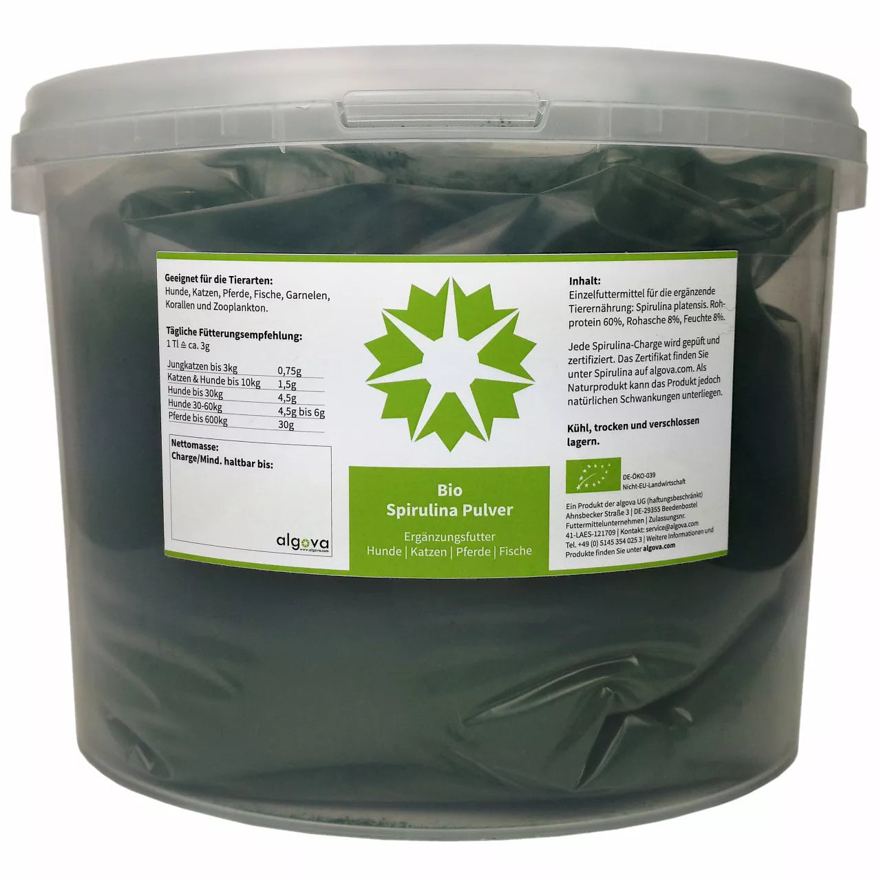 Algova Bio Spirulina Pulver: Das grüne Superfood für Fische, Garnelen und Korallen! 🌿✨