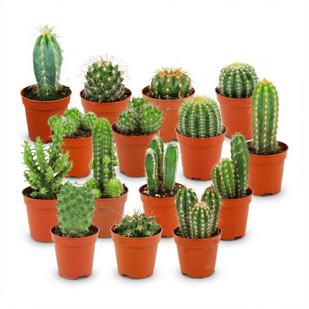 Starten Sie Ihre Mini-Sammlung: Exklusives Kakteen-Set – 15 Pflegeleichte Sukkulenten 🌵🌞 - ES+