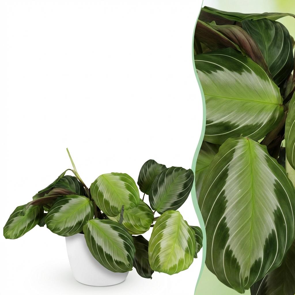 Maranta 'Fascinator Silverband' – die Silberstreifen-Gebetspflanze 🤍🌿 - ES+