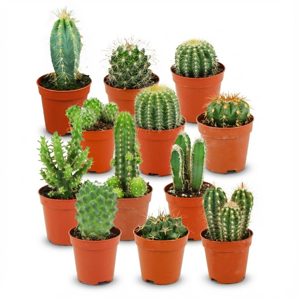Starten Sie Ihre Mini-Sammlung: Exklusives Kakteen-Set – 12 Pflegeleichte Sukkulenten 🌵🌞 - ES+