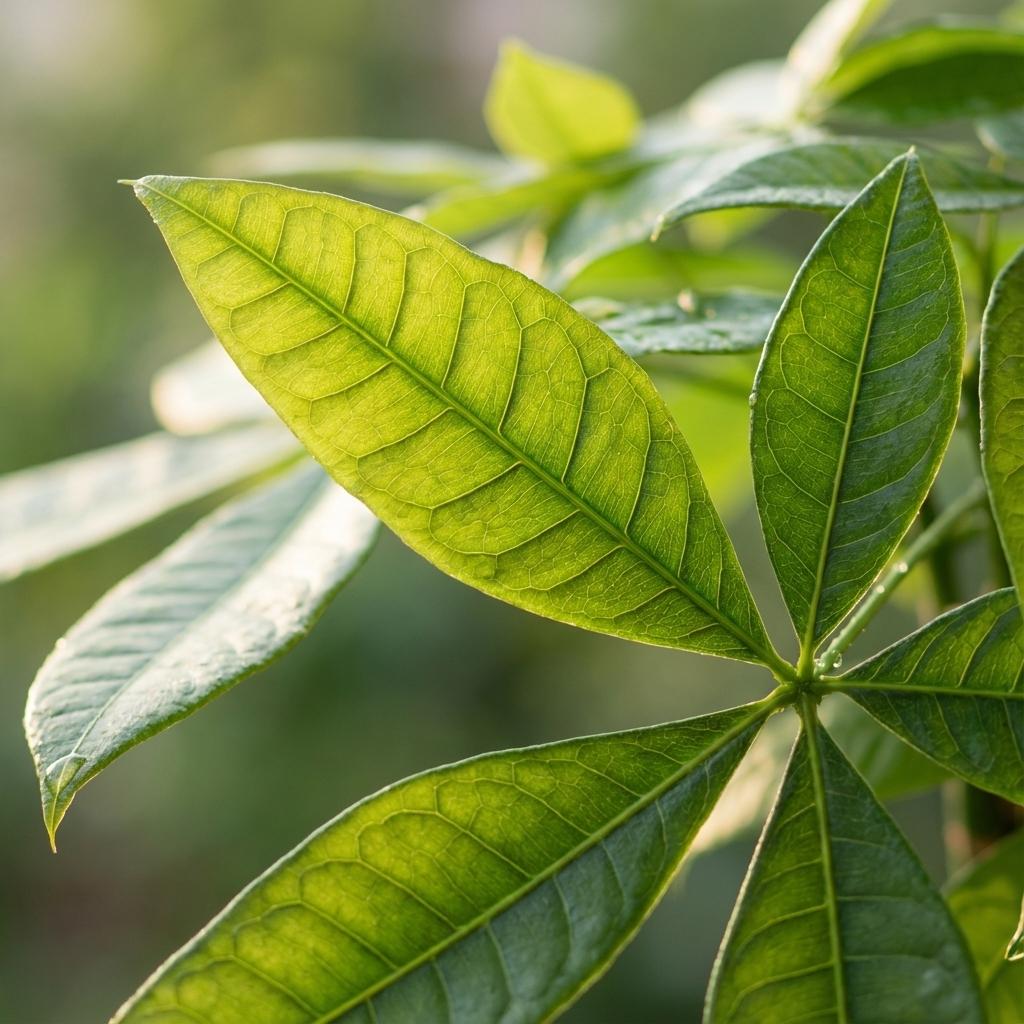 Pachira Aquatica (Geldbaum) im eleganten Potter Grau – Der pflegeleichte Glücksbringer 🍀 - ES+
