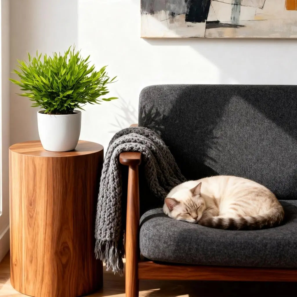 Pogonatherum Monica – Das haustierfreundliche Bambusgras im weißen Potter&nbsp;🐾🎋 - ES+ Everspring