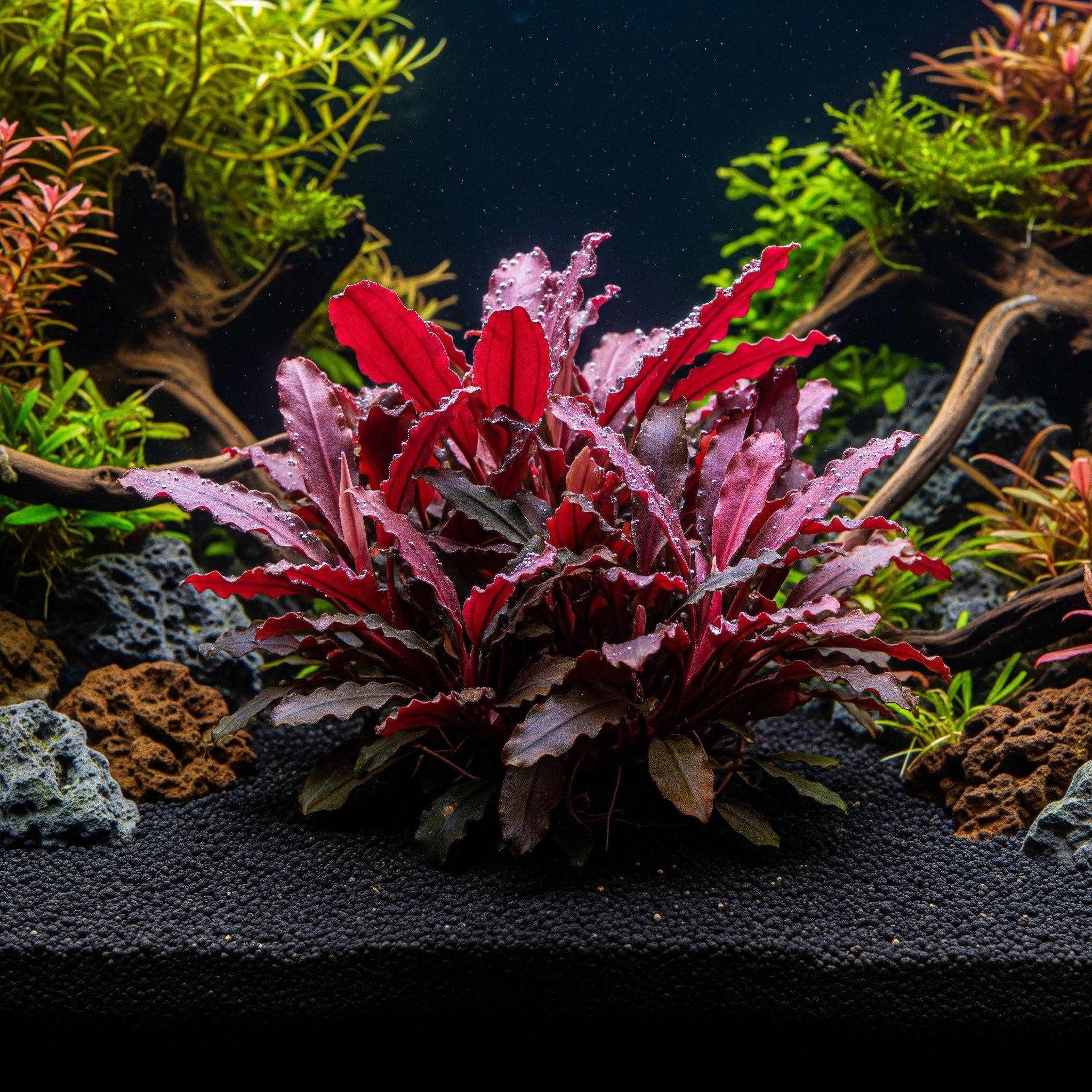 Bucephalandra sp. 'Red Scorpio' / Dennerle-Plants